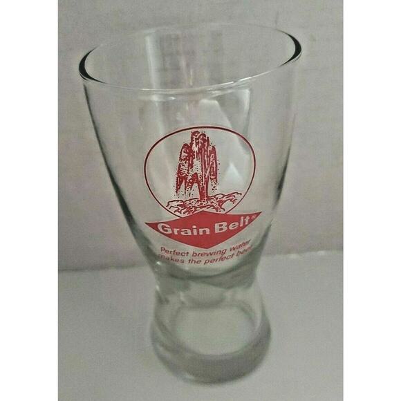 Vintage 1970's Grain Belt Beer Barware Glass 10 oz Pilsner U201 - Picture 3 of 3